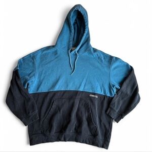 H&M Blue and Black Colorblock Hoodie